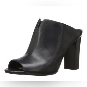 Vince Camuto Sarina leather peep toe mules